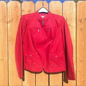 CJ Banks Short Zip Up Jacket size X